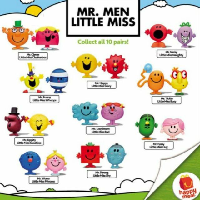 mr men and little miss toys