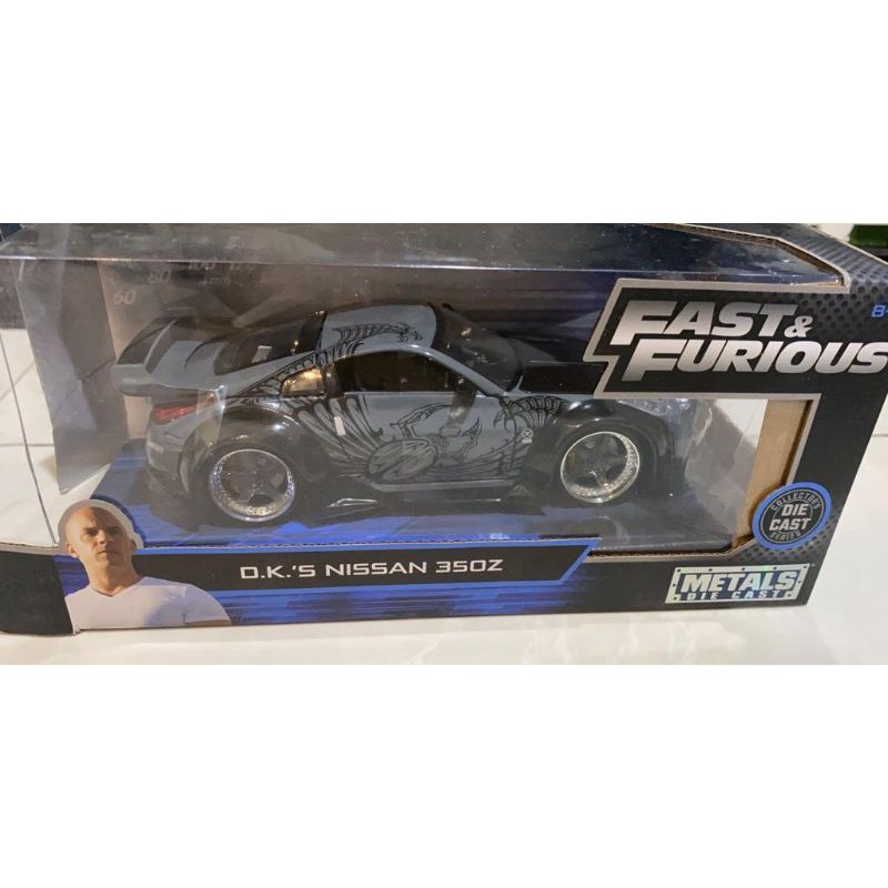 Jada Fast & Furious 1:24 Diecast Nissan 350Z – DK's Car, Black, Special Edition – Same Day Ship
