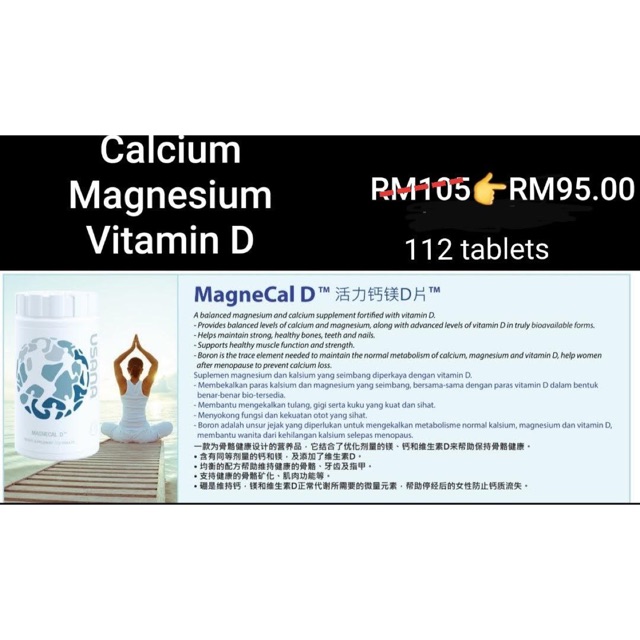 Usana Health Supplement Magnecal D Plus Shopee Malaysia 