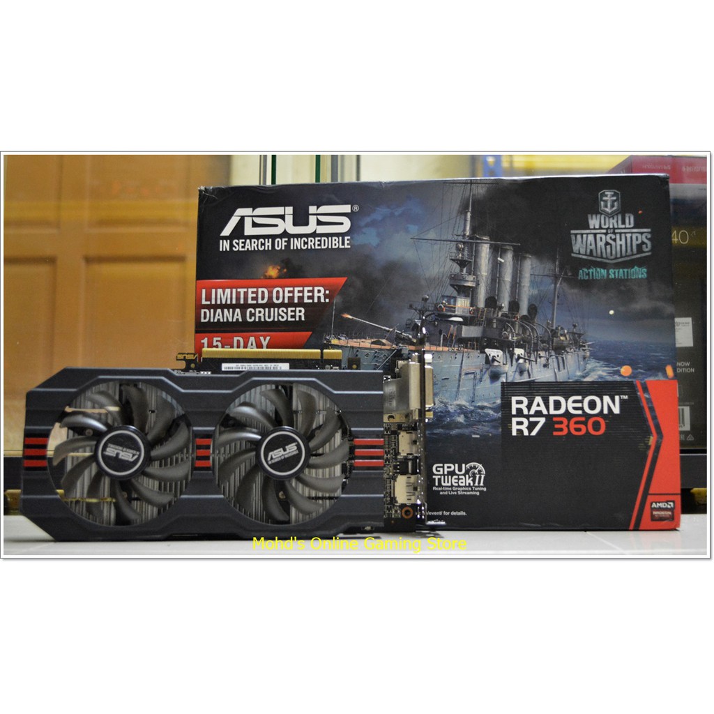 ASUS RADEON R7 360 OC 2GB GDDR5 GRAPHIC CARD | Shopee Malaysia