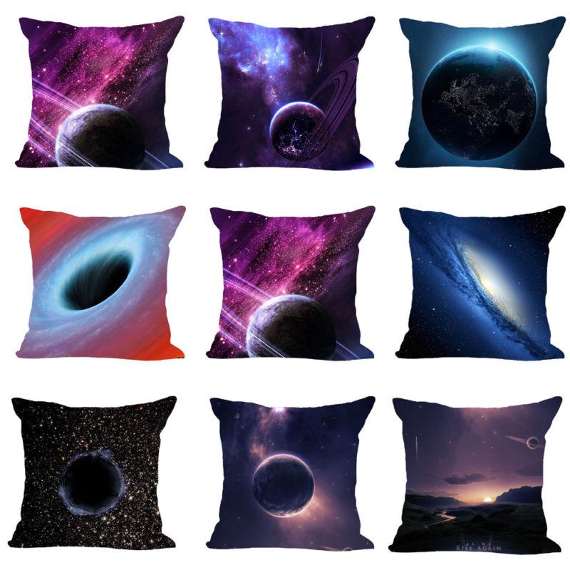 Pillow Case Sofa Home /& Cotton Cover Nebula Galaxy Decor Cushion Linen Square
