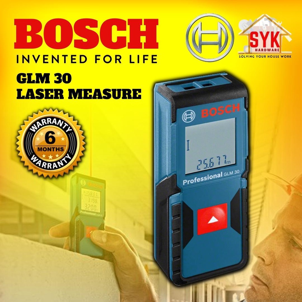 SYK Bosch GLM 30 Laser Measurement Laser Distance Meter Laser Level Digital Lazer Level Laser