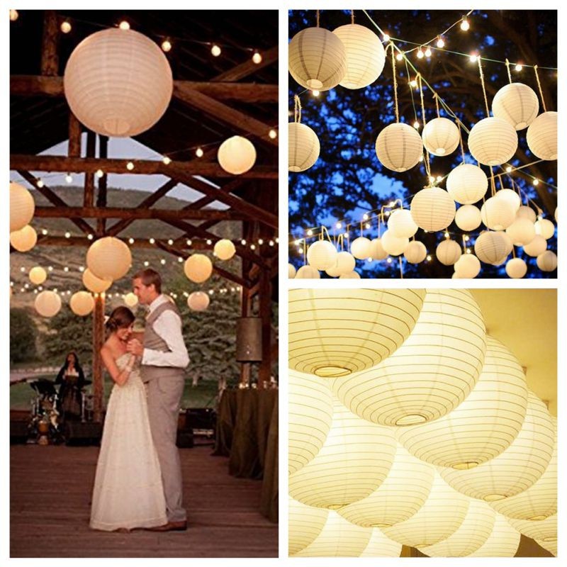 Round Paper Lanterns Birthday Wedding Decor Party Supplies Diy