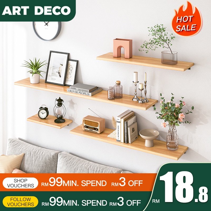 Wall Shelves Rack Living Room Rack Shelf Book Storage Shelf Rak Dinding Home Decorative Wall