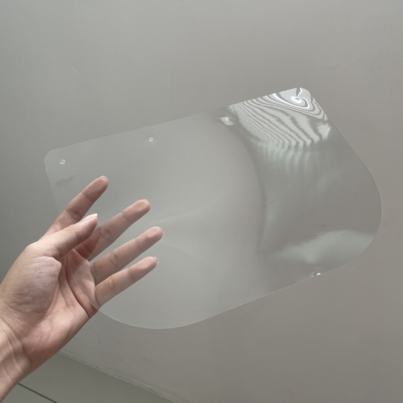 shopee: Medical use adjustable conformable transparent face shield adult (0:2:Colour:Extra 1 PVC Sheet;:::)