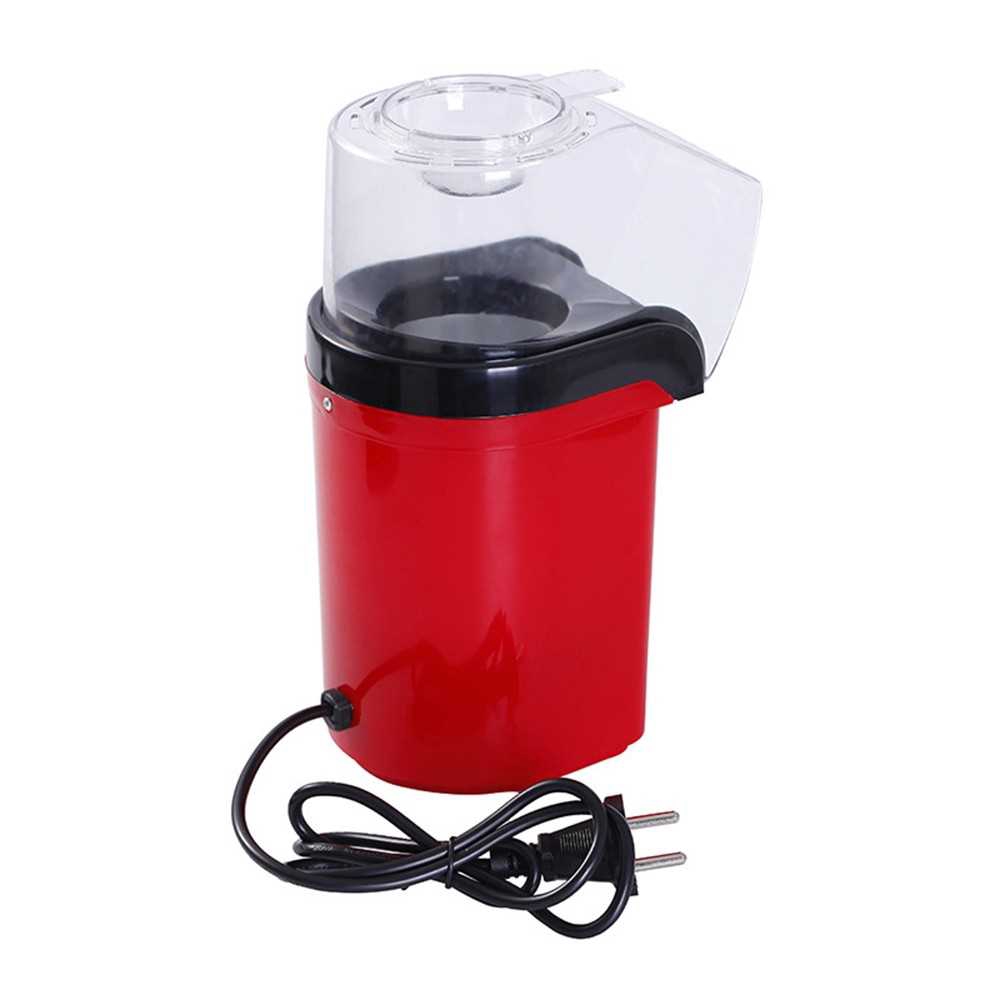 Small Popcorn Machine Household Healthy Hot Air Popcorn Popper Maker with Measuring Cup Easy to Operate 1200W 240V Hair