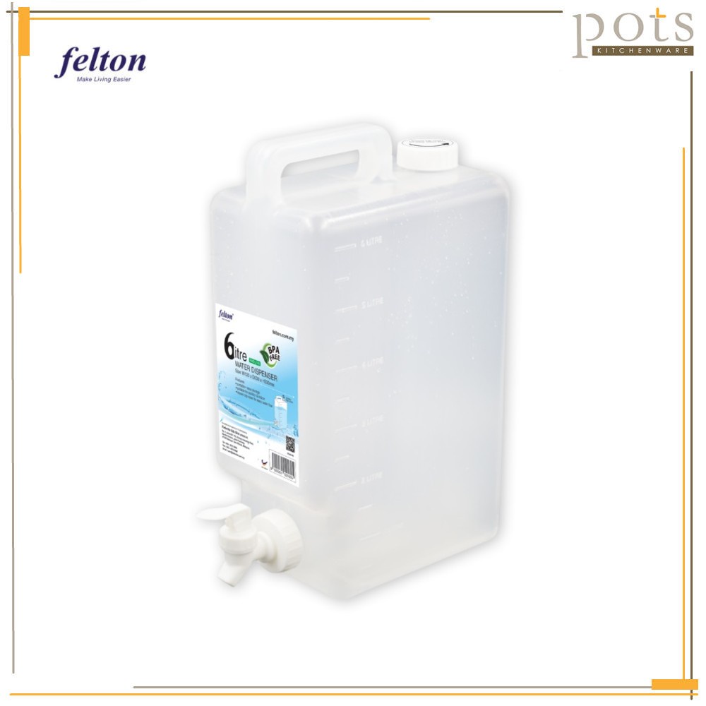 Felton 6 Liter Portable Water Dispenser Small Drink Dispenser Bekas Air Minuman Tabung Air - FWD2160