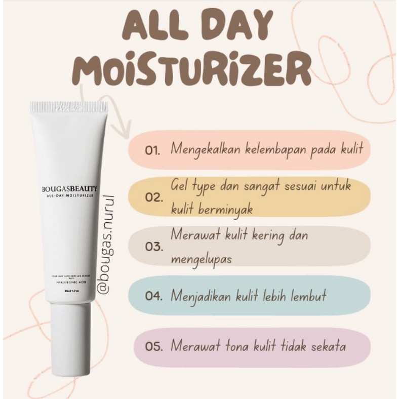 ORIGINAL BOUGAS BEAUTY ALL DAY MOISTURIZER Shopee Malaysia