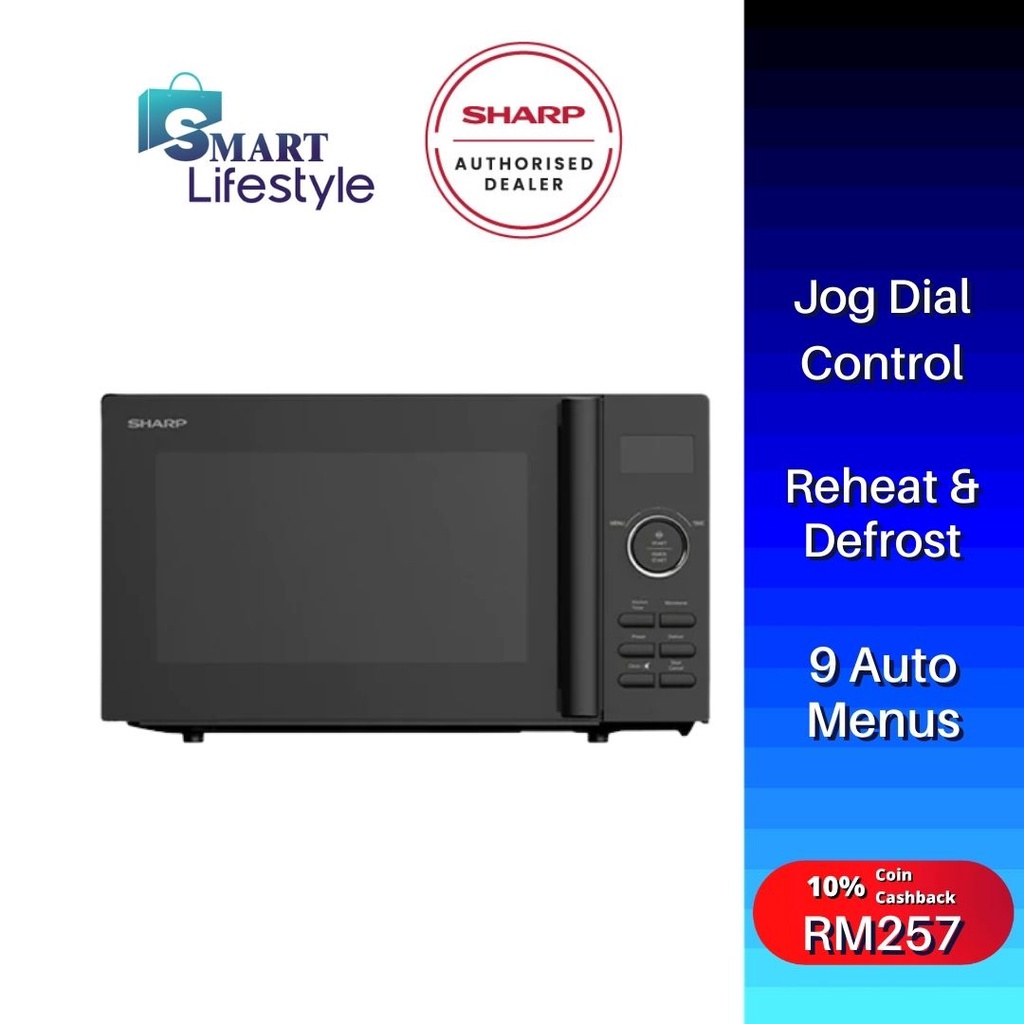 Sharp Digital Control Panel Microwave Oven (20L) R2021GK Shopee Malaysia