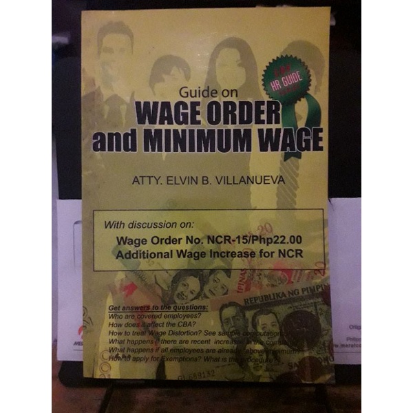 Wage Order and Minimum Wage