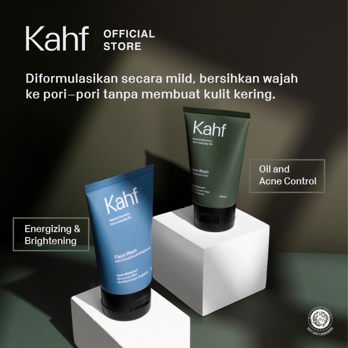 PRIA Kahf Facial Wash Soap Men Anti Acne Oil and Acne Care Face Wash