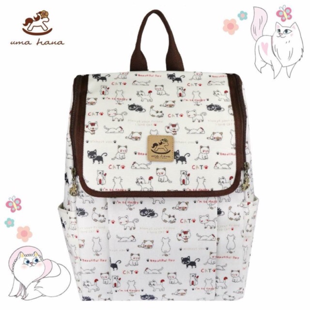 Uma Hana Zakka.Taiwan Flip Backpack Shopee Malaysia