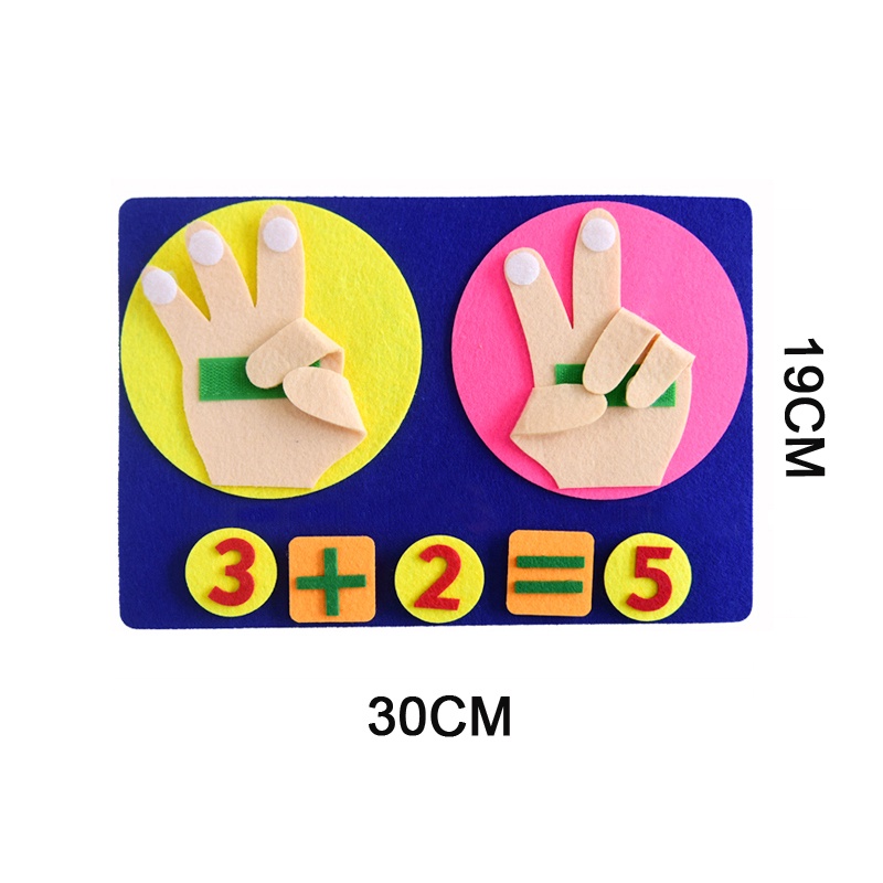Have Premium Kid Montessori Math Toy Felt Finger Numbers Puzzle Matching Toddler Counting Fingers Intelligence Early ... - Image 4