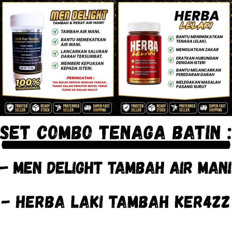 Set Rawatan Lemah Tenaga Batin Men Delight Herba Lelaki