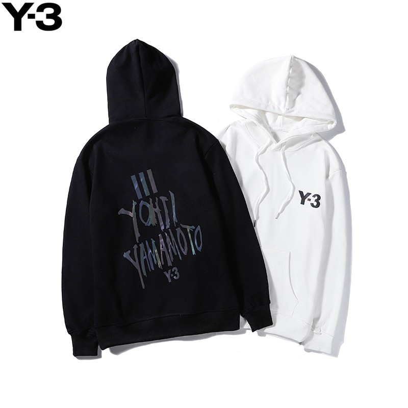 y3 black hoodie