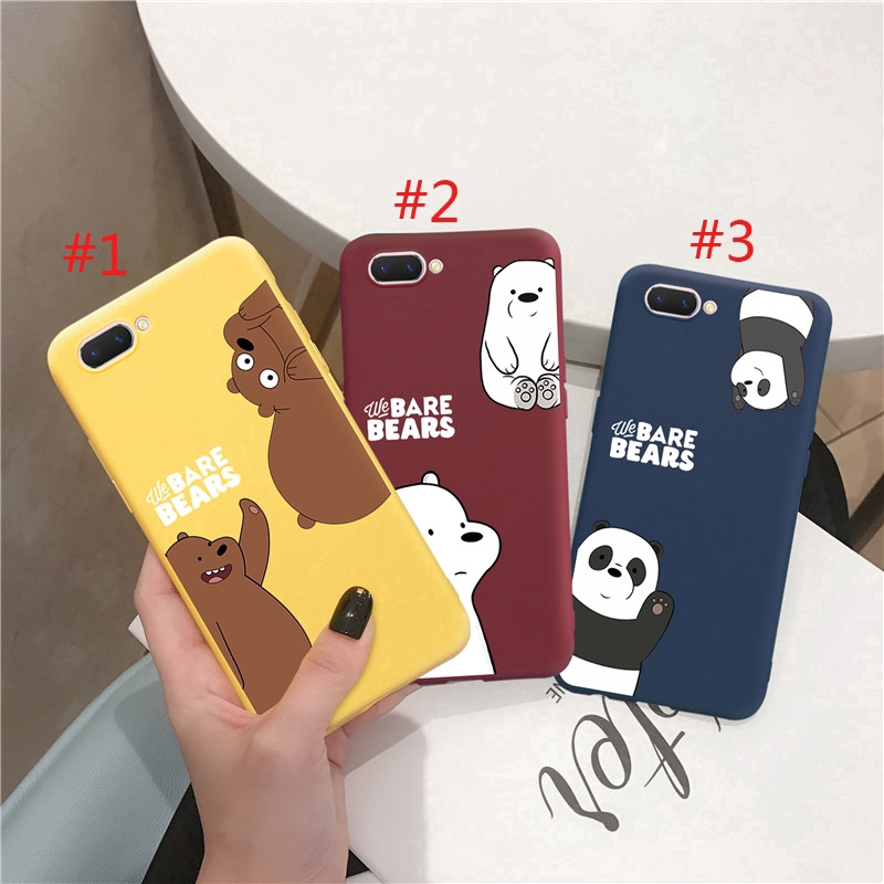 Casing Ice Brown Panda Bear Pattern Case Oppo A12 F11Pro A39 F1S A83 F5 ...