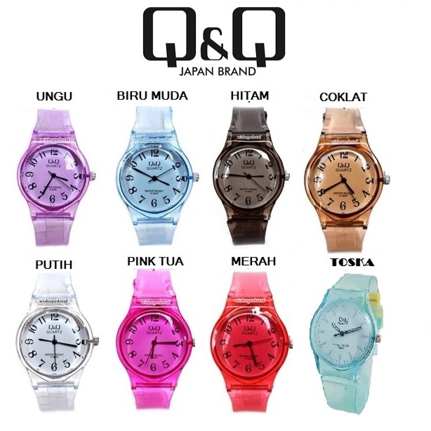 Q Q Jelly Transparent Watch Rubber Character Transparent Rubber Watches Shopee Malaysia