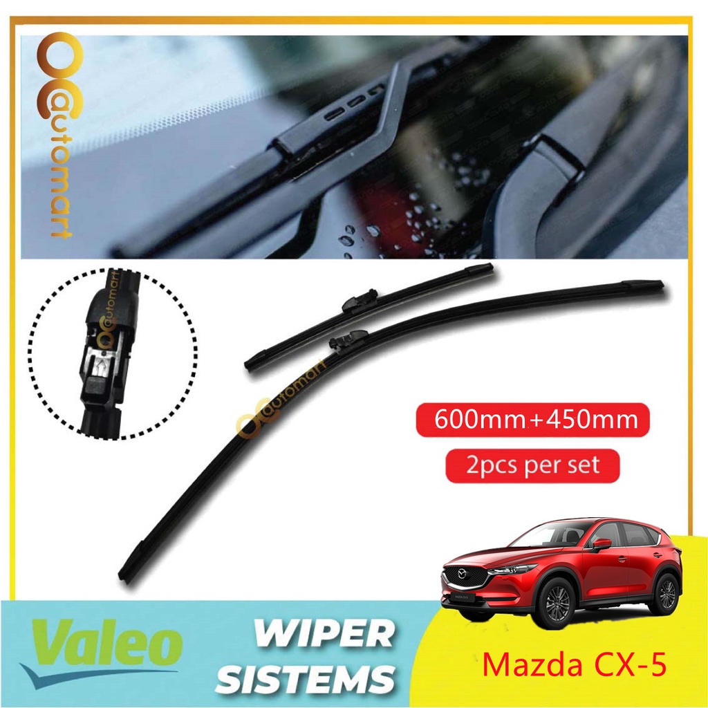 Mazda CX5 Valeo First Windscreen Flat Wiper Blade (24"/18") Shopee