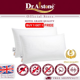 Dr.Alstone Hollow Microfibre Fill Puffy Soft Polyester Pillows / Bantal [Buy 1 Free 1]