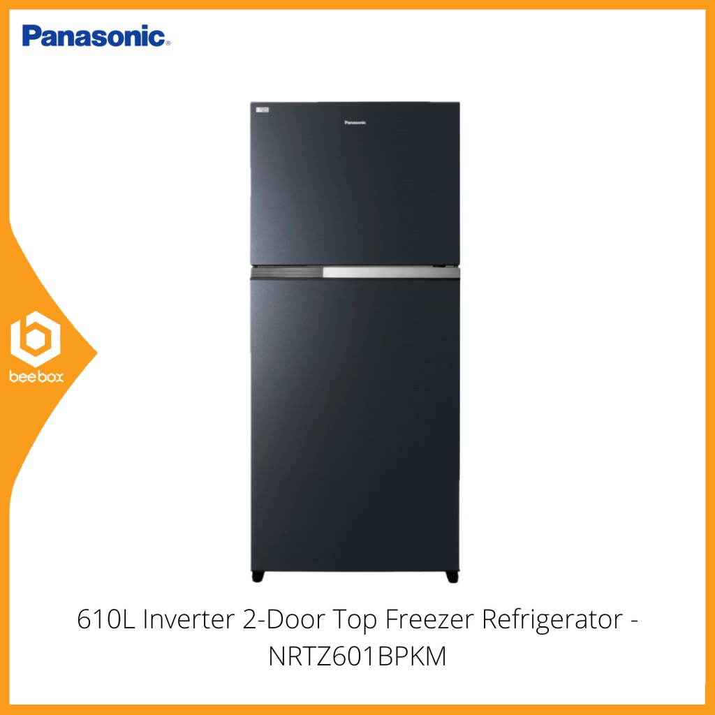 Panasonic 610L Inverter 2-Door Top Freezer Refrigerator - NRTZ601BPKM