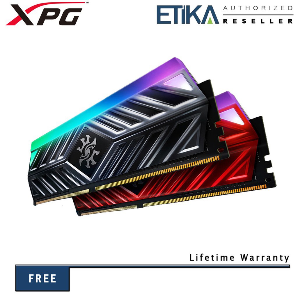 adata-xpg-spectrix-d41-ddr4-rgb-gaming-pc-ram-xmp-2-0-titanium-gray