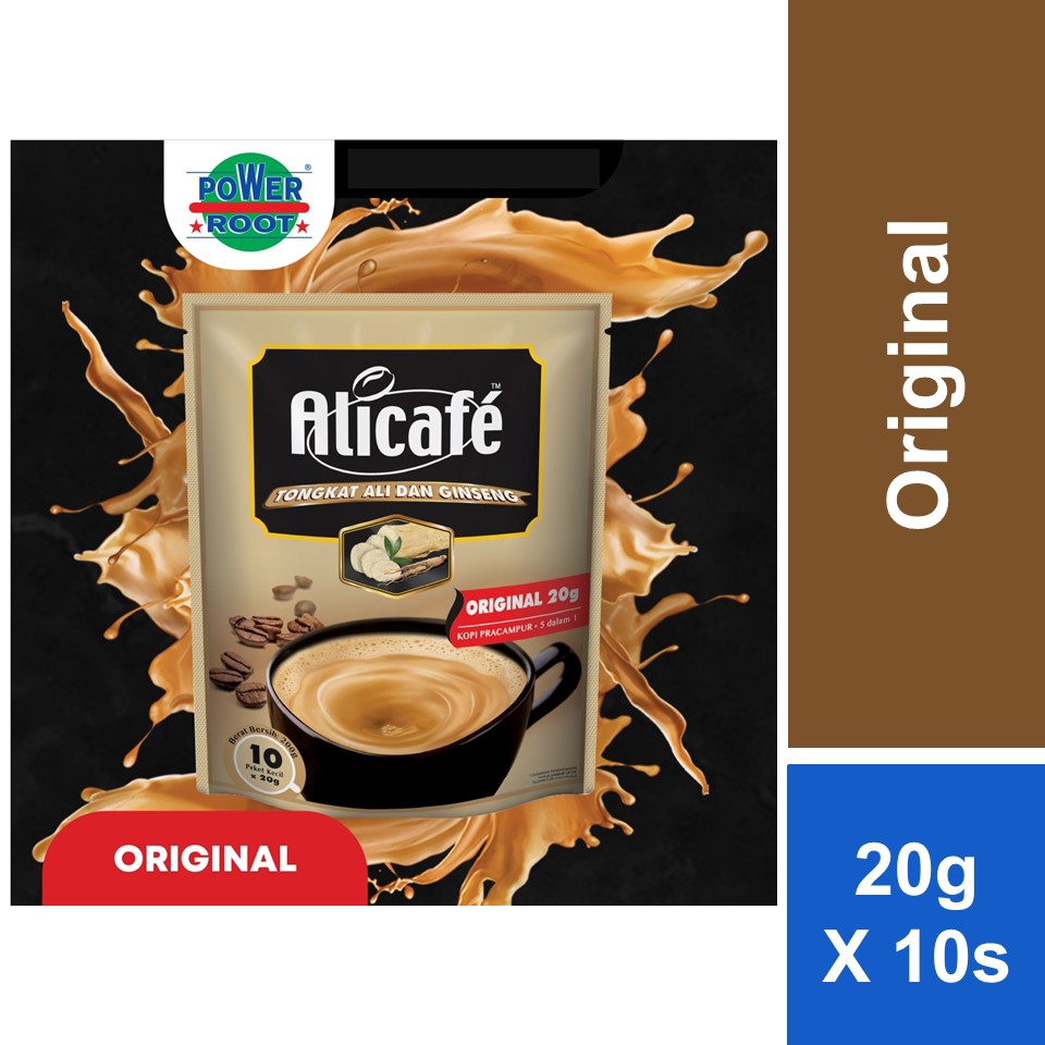 ALICAFE Tongkat Ali Dan Ginseng Original 20g x 10s (HALAL)