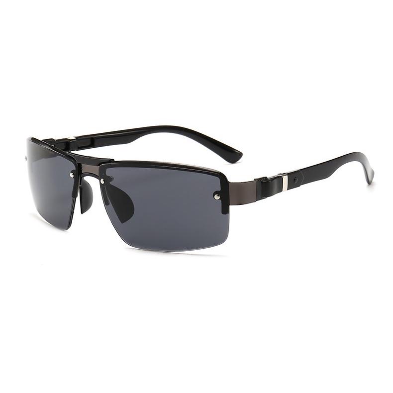 rimless metal sunglasses