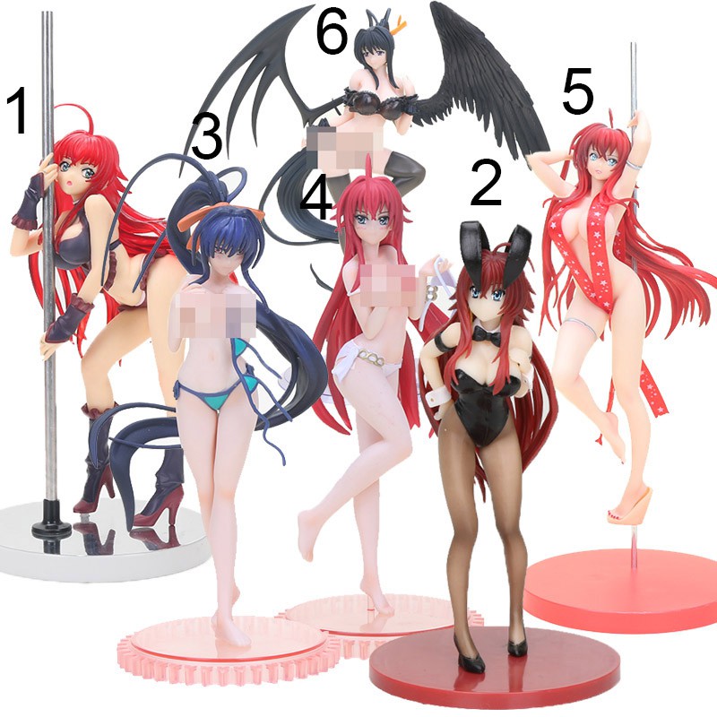 Anime High School Dxd Action Figure Sexy Bunny Girls Rias Gremory Himejima Akeno Swimwear Ver 1 12 Scale Pvc Figure Toy Shopee Malaysia