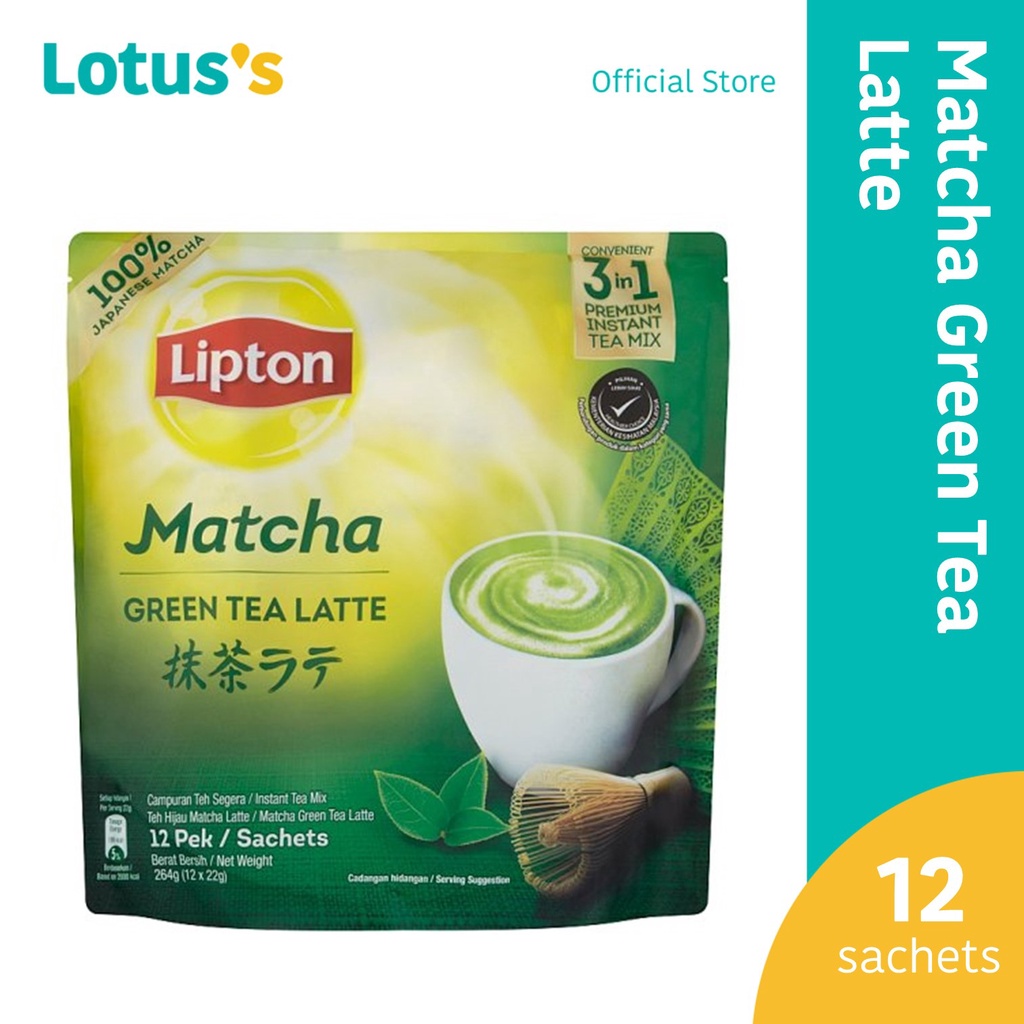 Lipton Matcha Green Tea Latte (12 x 22g/264g) Shopee Malaysia