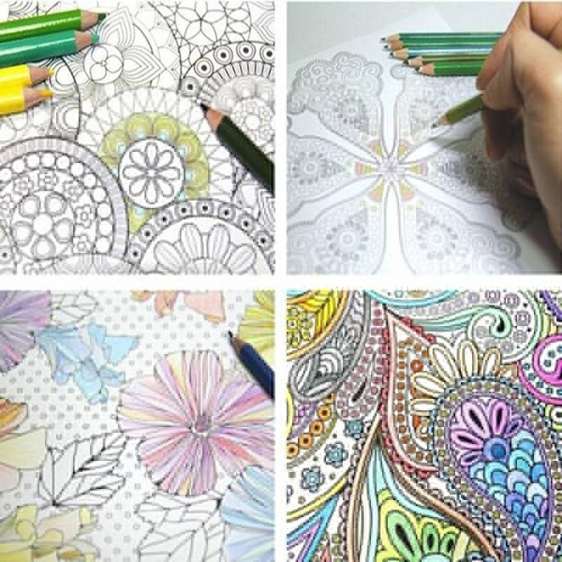 Download 13 Styles Coloring Books for Adults Kids Relieve Stress ...