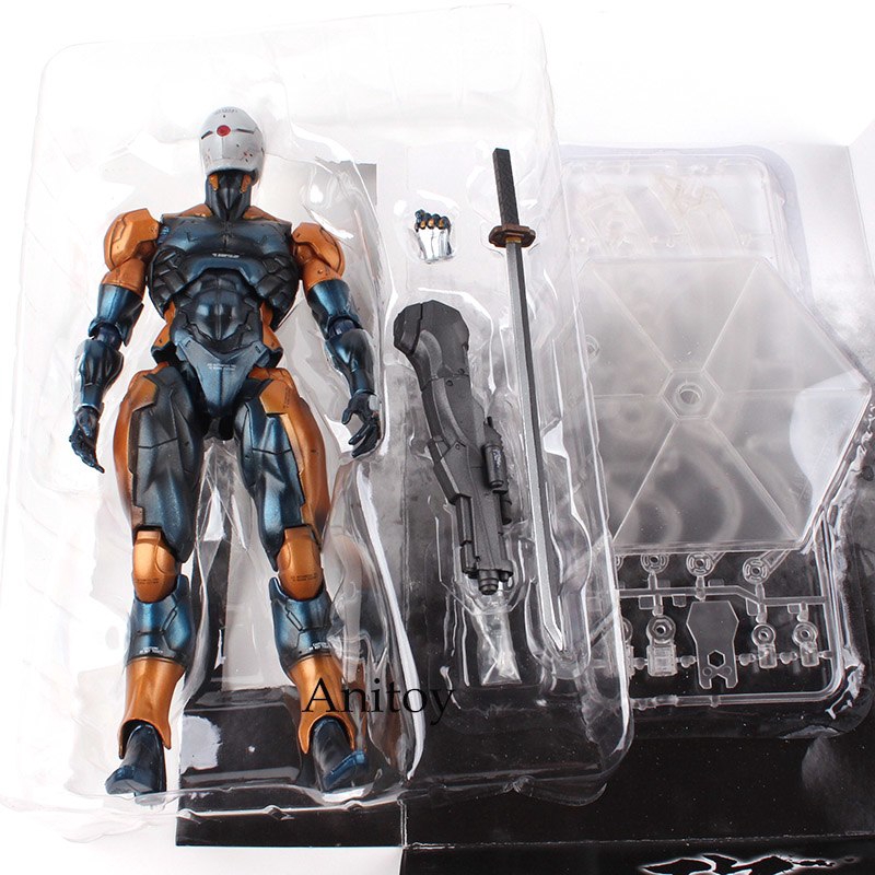 Play Arts 24cm Metal Gear Solid Gray Fox Action Figure Model Toys - roblox whistle gear