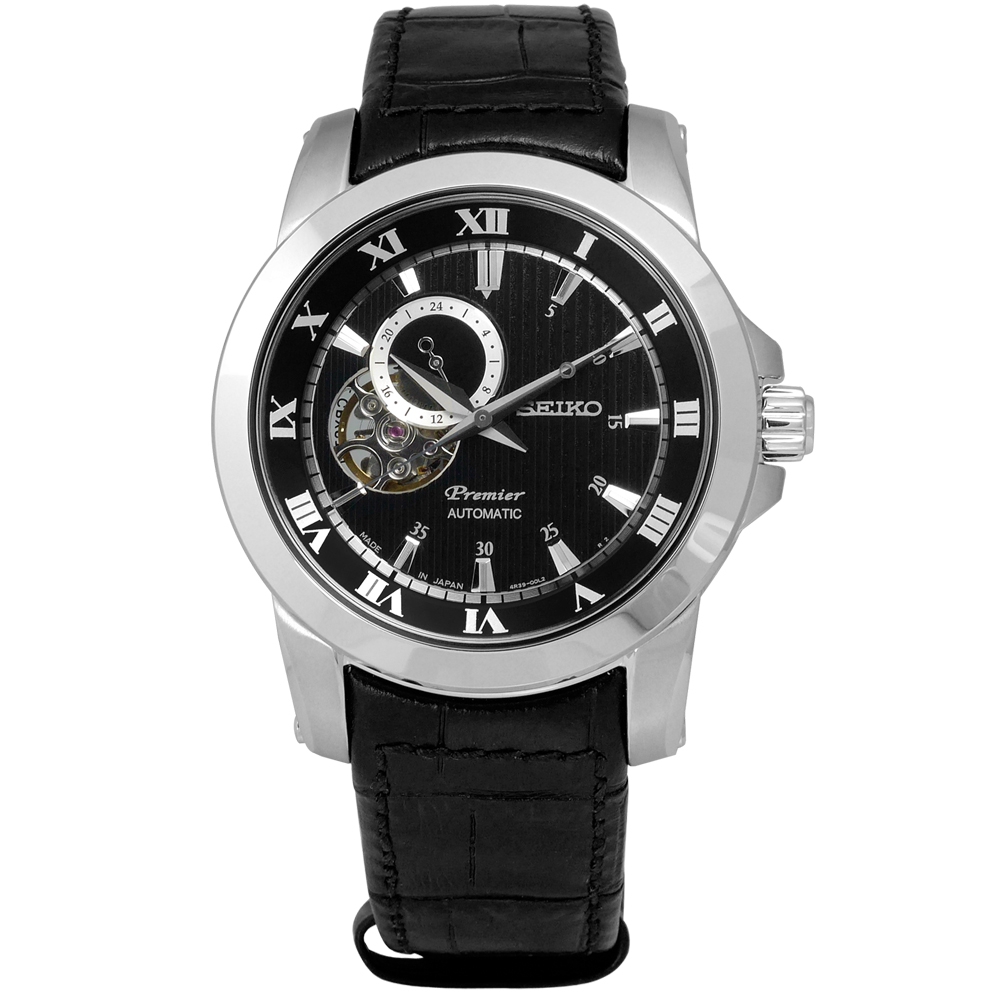 seiko premier black