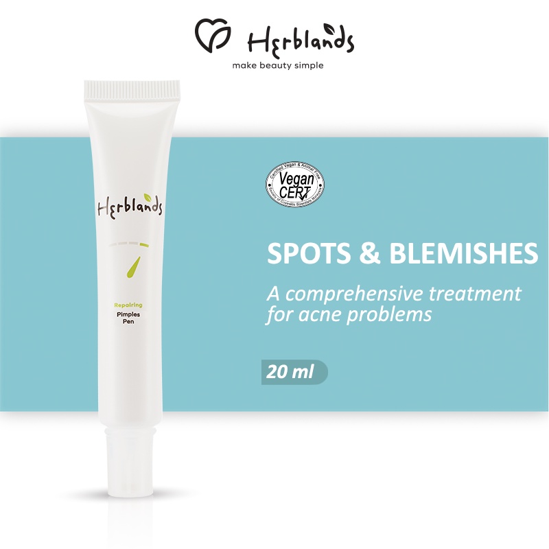 [Spots & Blemishes] Herblands Repairing Pimple Pen (20ml) || Pimple Remover Acne Gel 祛痘