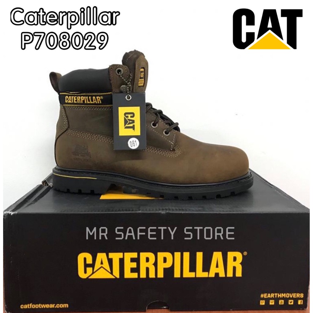 caterpillar men's hydraulic mid cut steel toe boot