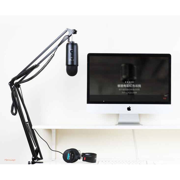 Blue Yeti Adjustable Microphone Desk Stand Holder Snowball