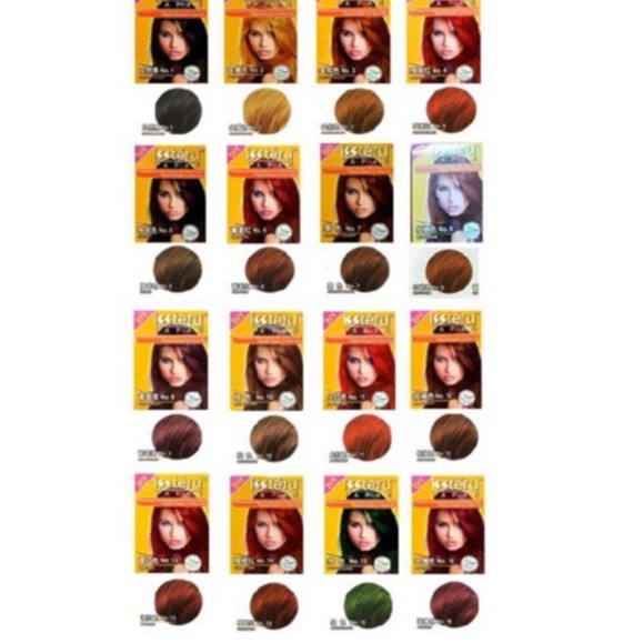  PEWARNA  RAMBUT  ISSTERU  Color Hair Dye 25ml HALAL  Warna 