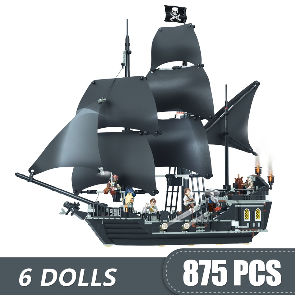 875pcs Small Building Blocks Toys Compatible Lego The Black Pearl Ship Pirates Of The Caribbean Gift For Boys Child Diy Shopee Malaysia