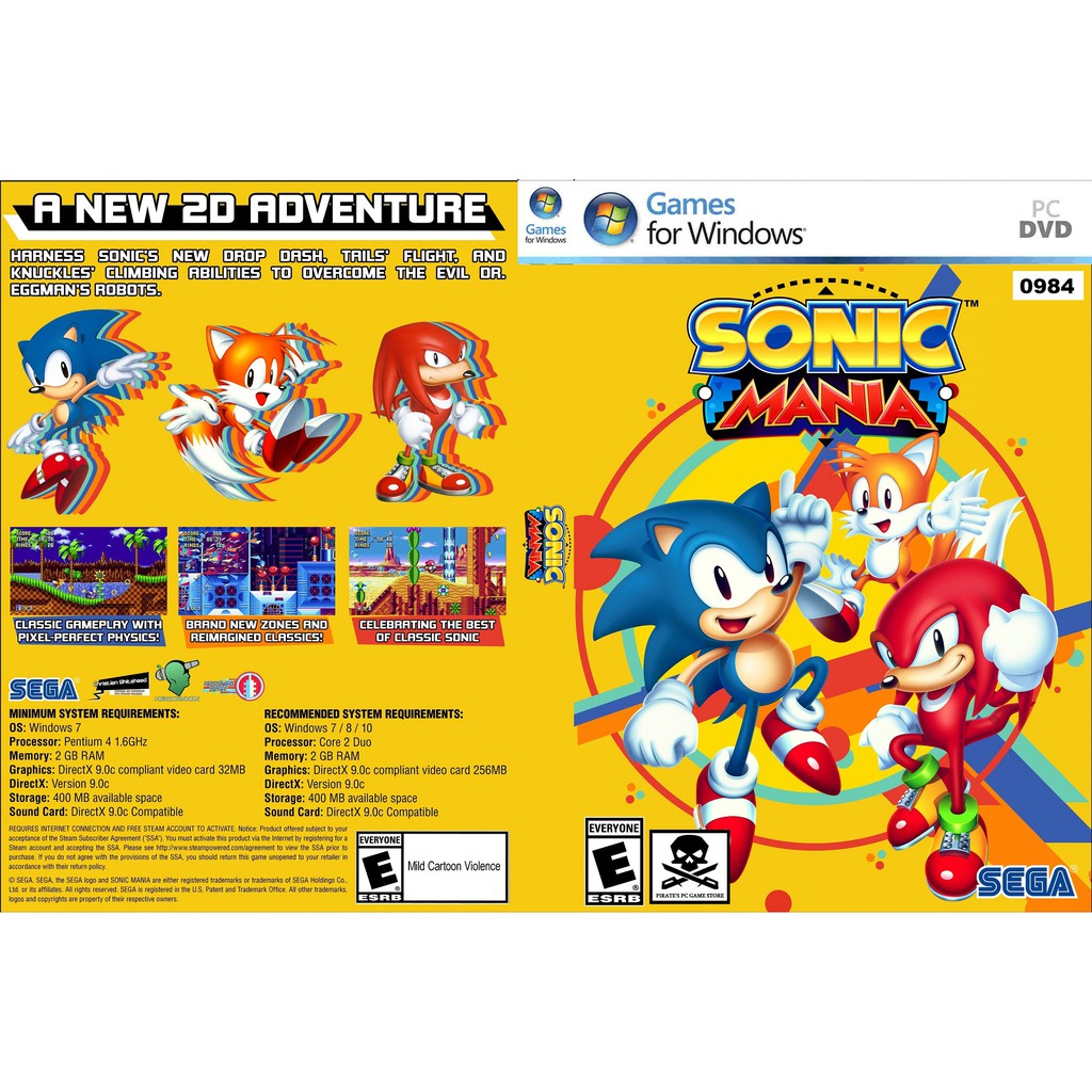 Pc Sonic Mania Shopee Malaysia