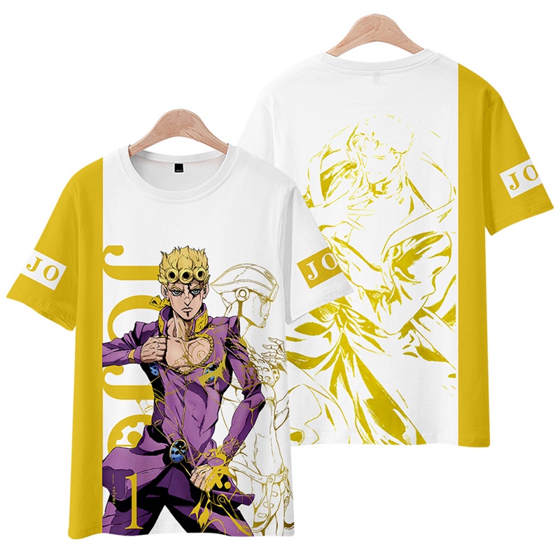 Jojo's Bizarre Adventure Merchandise Anime Short-Sleeved T-Shirt Qiao Luno Chopper Nato Yangko star Pain Clothes