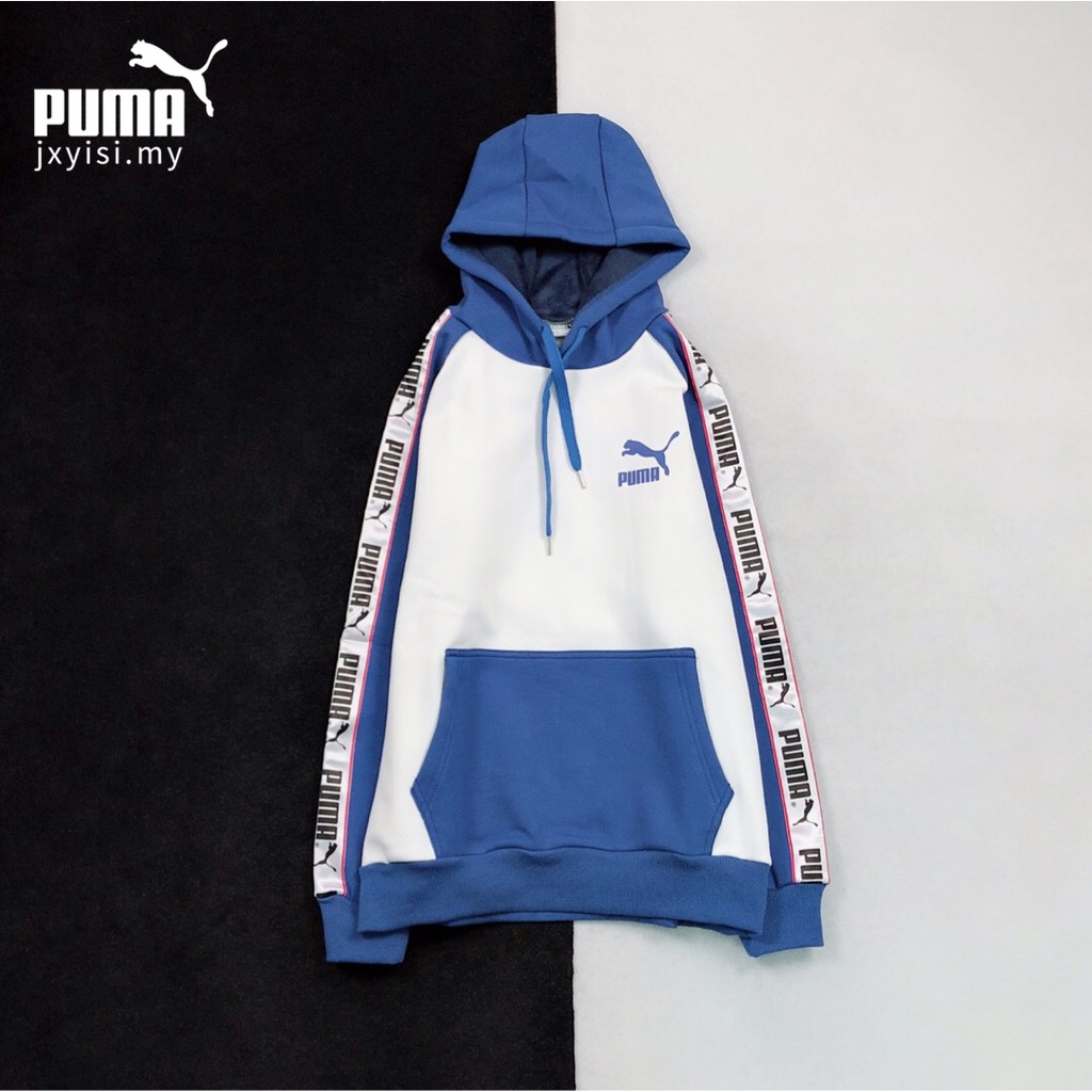 mens blue puma hoodie