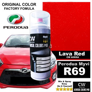 Perodua Axia Lava Red Colour Code - Surat UU