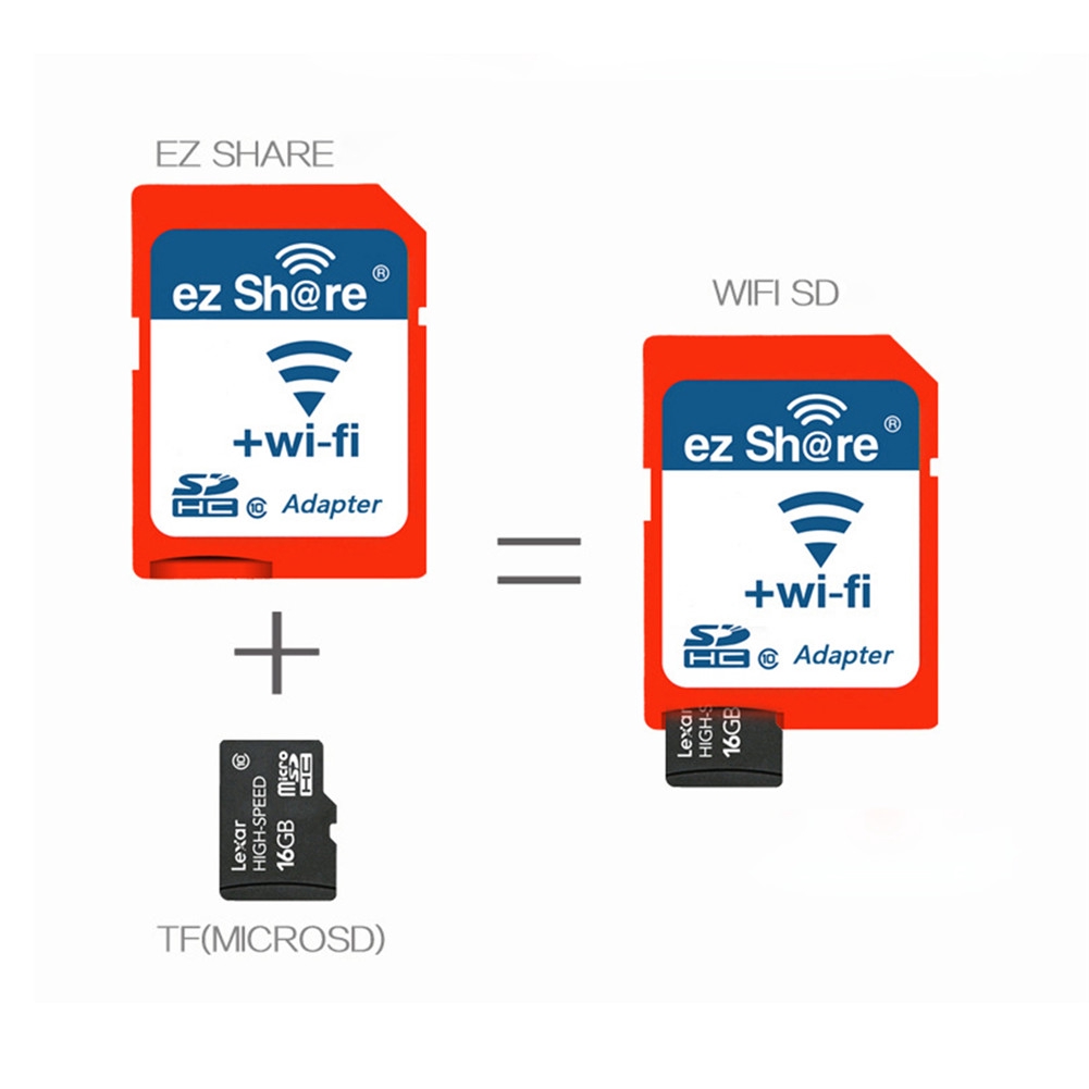 collegegeld traagheid tiran EZ Share WiFi SDHC adapter Wireless SD card Micro SD adapter Memory card  Reader | Shopee Malaysia
