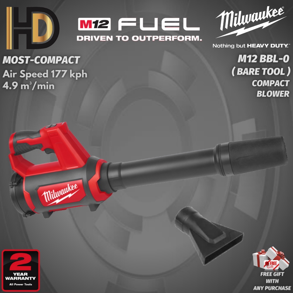 Milwaukee M12 BBL Compact Blower / High Performance Blower / 2 Year Warranty