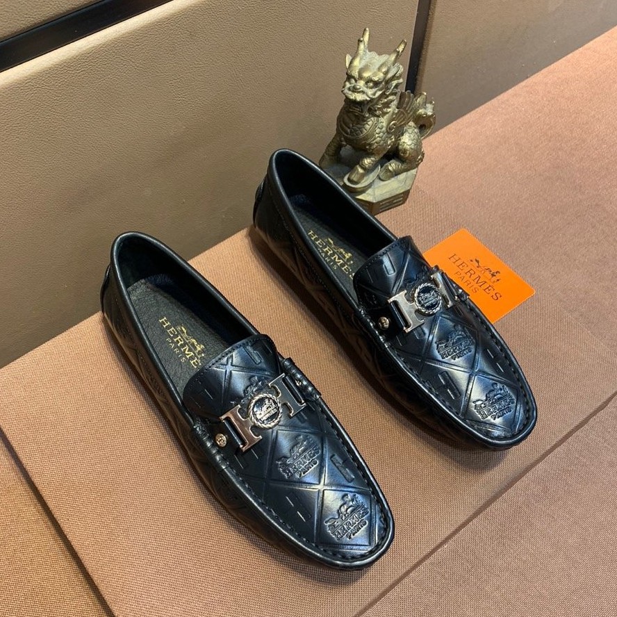 hermes mens driving shoes
