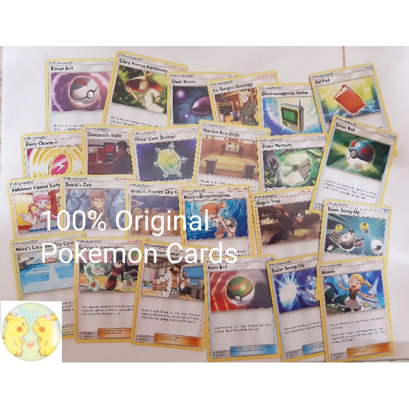 Pokemon Card TCG : Random Trainer Lot Bulk 20 cards Trainer 100% ...