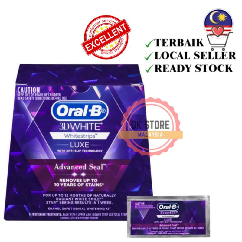 Teeth Whitening Oral B 3D White Pemutih Gigi Oral Personal Care Crest ...