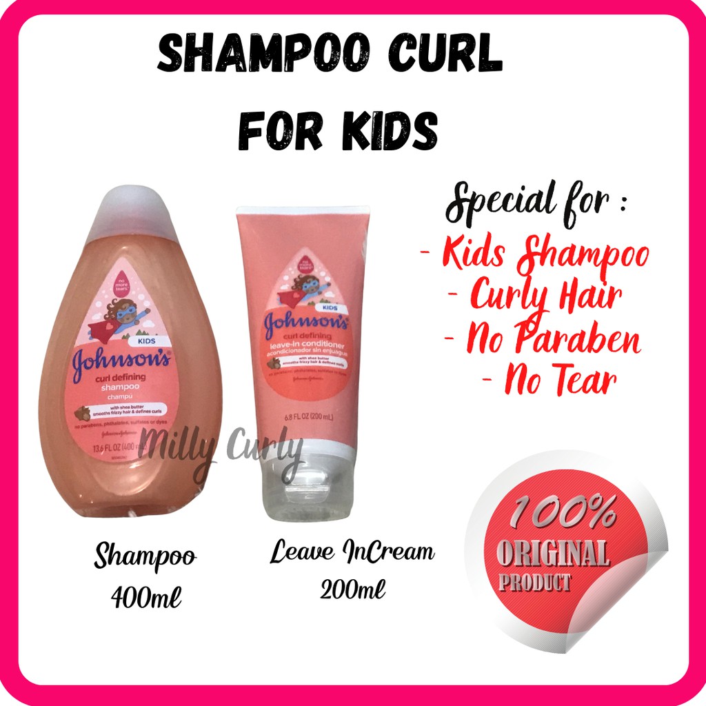 Johnson's Baby Curl Defining Shampoo for Kids Rambut Kerinting