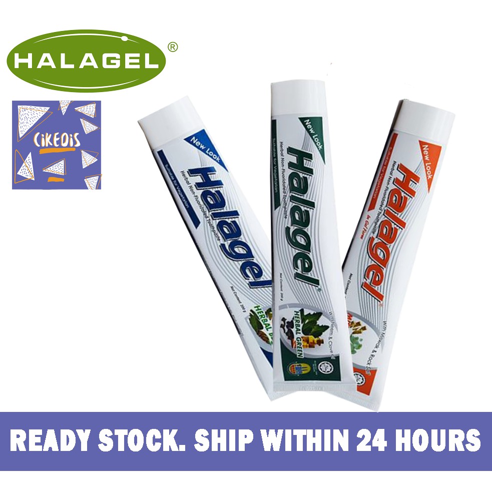 HALAGEL Toothpaste Ubat Gigi Tanpa Florida ( Miswak Gel 