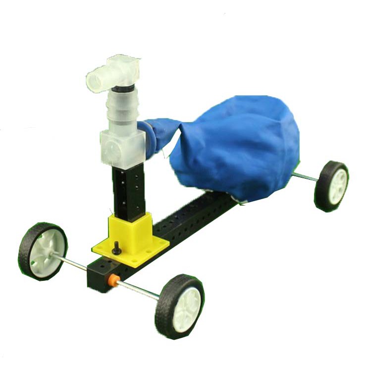 [Ready Stock] STEM DIY Air Power Car, Assembled Air Power Car, STEM Vehicle Model Science Teaching Education Kids Toy