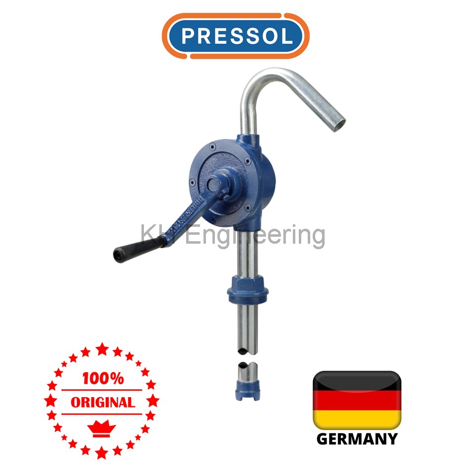 PRESSOL Hand Rotary Oil Pump G2" with 955mm Pipe at 30L/min (Germany